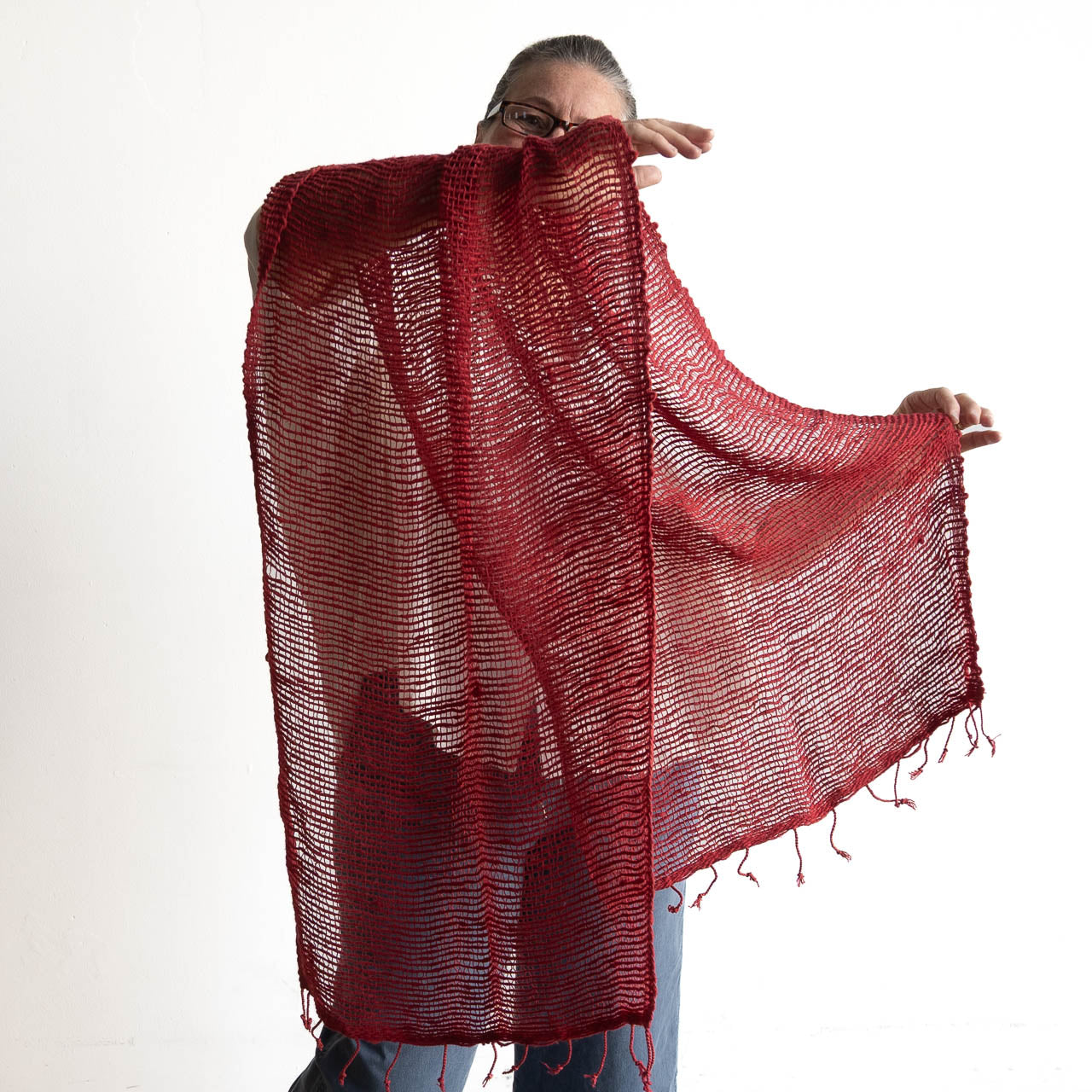 Natural Cotton Weave Scarf