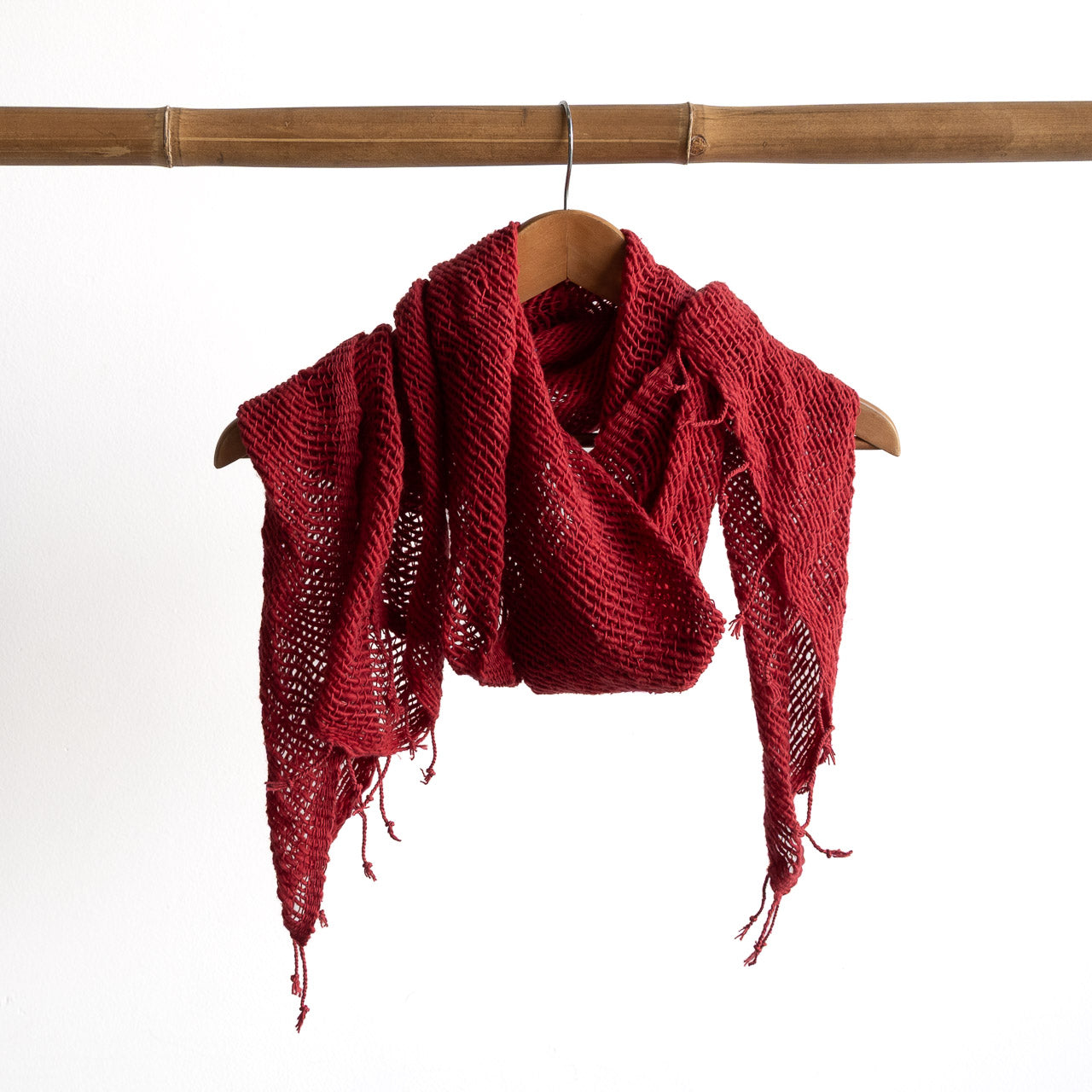 Natural Cotton Weave Scarf