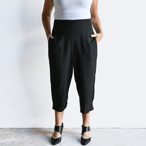 One And Done Linen Blend Pant by Orientique Australia - 6688 - Black24 KOBOMO