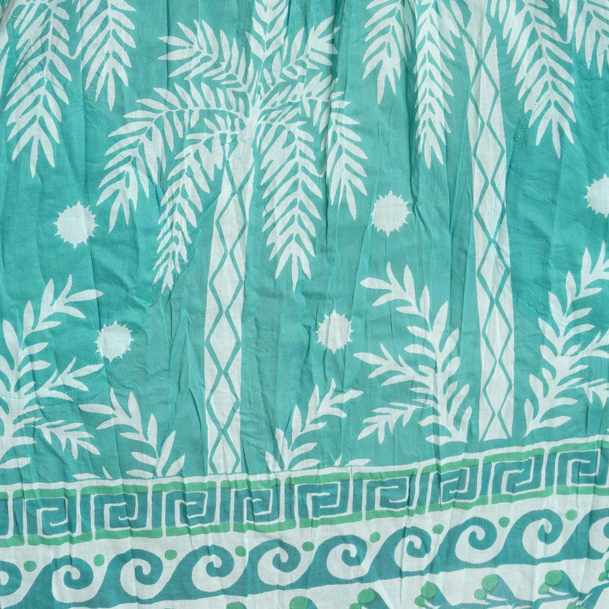 One Summer Easy Fit Cotton Dress - Azure Drift Jade