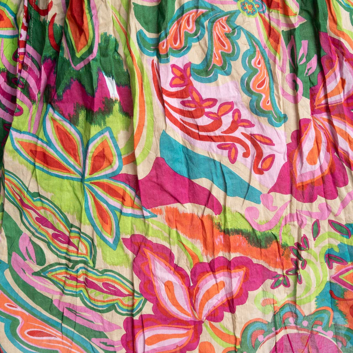 One Summer Easy Fit Cotton Dress - Boho Retro