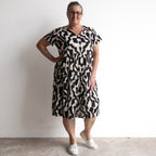 One Summer Tiered Smock Dress - Bold Art Black