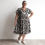 One Summer Tiered Smock Dress - Bold Art Black