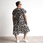 One Summer Tiered Smock Dress - Bold Art Black