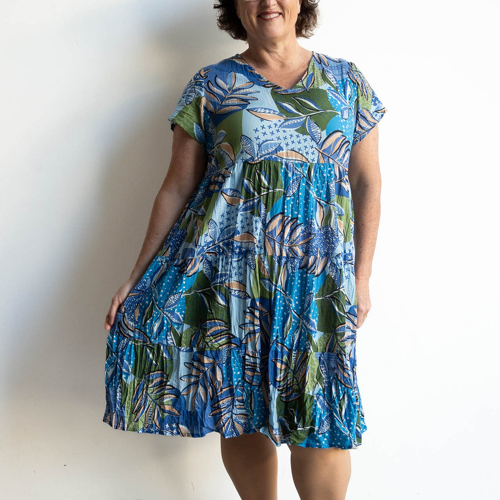 One Summer Tiered Smock Dress - Ocean Grove