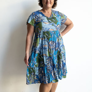 One Summer Tiered Smock Dress - Ocean Grove