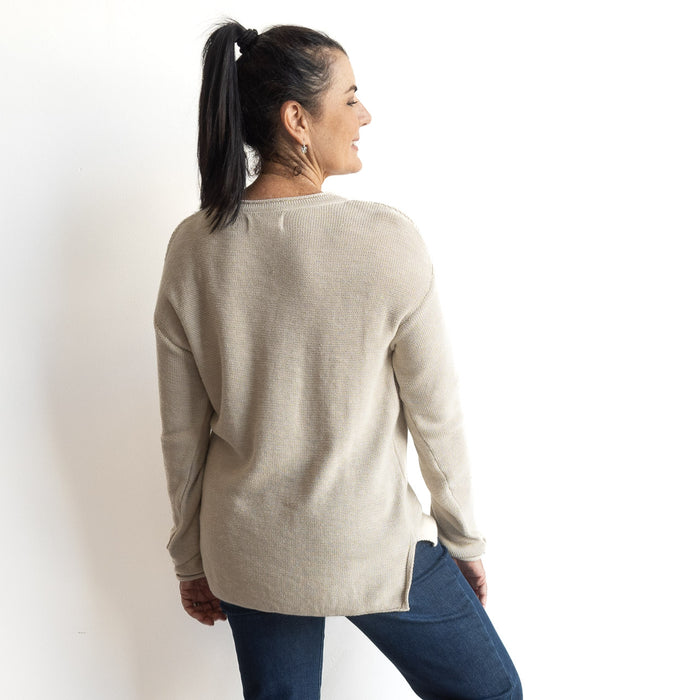 Organic Cotton Knit Jumper by Orientique Australia - 1300