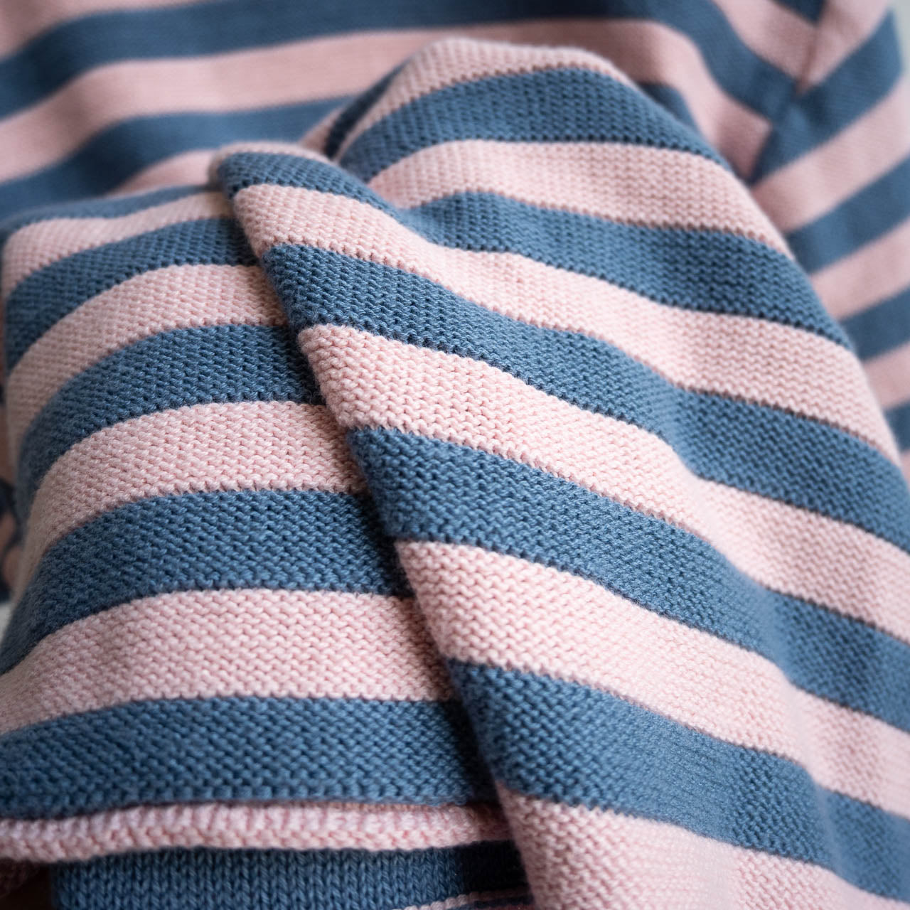 Organic Cotton Knit Jumper by Orientique - Stripe - 1328