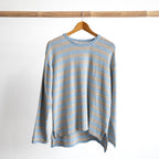 Organic Cotton Knit Jumper by Orientique - Stripe - 1328