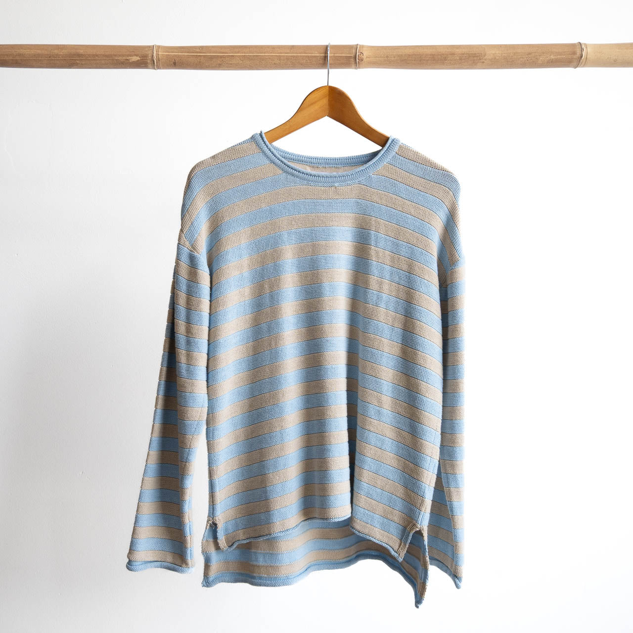 Organic Cotton Knit Jumper by Orientique - Stripe - 1328