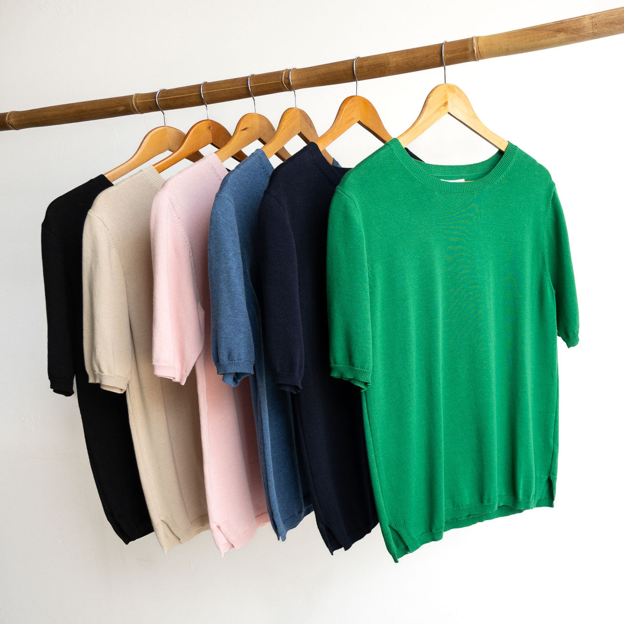 Organic Cotton Knit Short Sleeved Top by Orientique - 1344