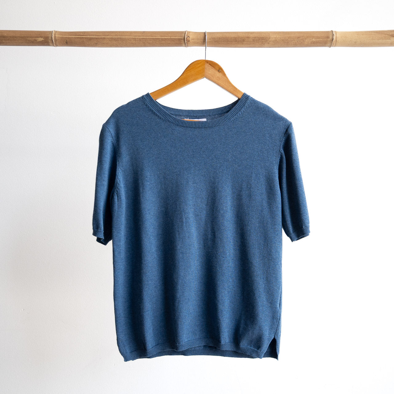 Organic Cotton Knit Short Sleeved Top by Orientique - 1344