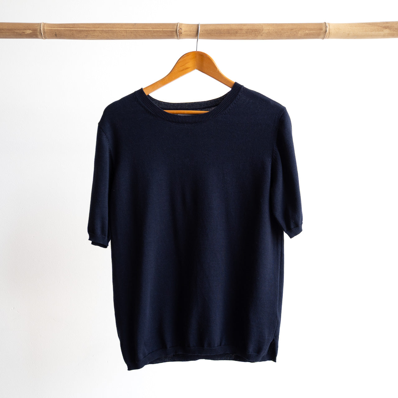 Organic Cotton Knit Short Sleeved Top by Orientique - 1344