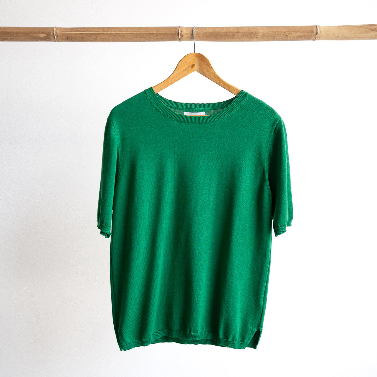 Organic Cotton Knit Short Sleeved Top by Orientique - 1344