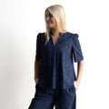 Broderie Pleat Blouse - 1362