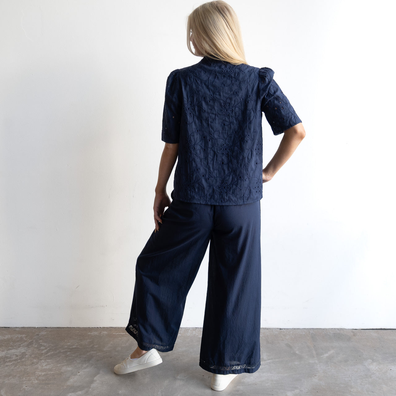 Organic Cotton Lace Edge Pant - 5626