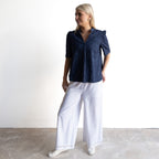 Organic Cotton Lace Edge Pant - 5626