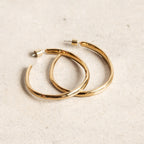 Organic Shape Hoop Earrings