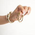 Organic Shape Hoop Earrings