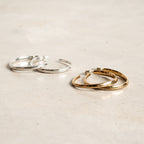 Organic Shape Hoop Earrings