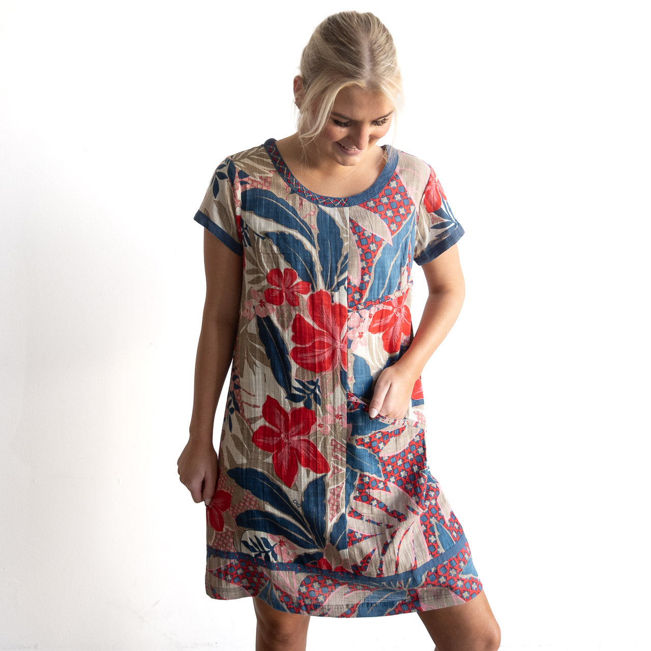 Orientique Shift Dress - Cavailon - 40269