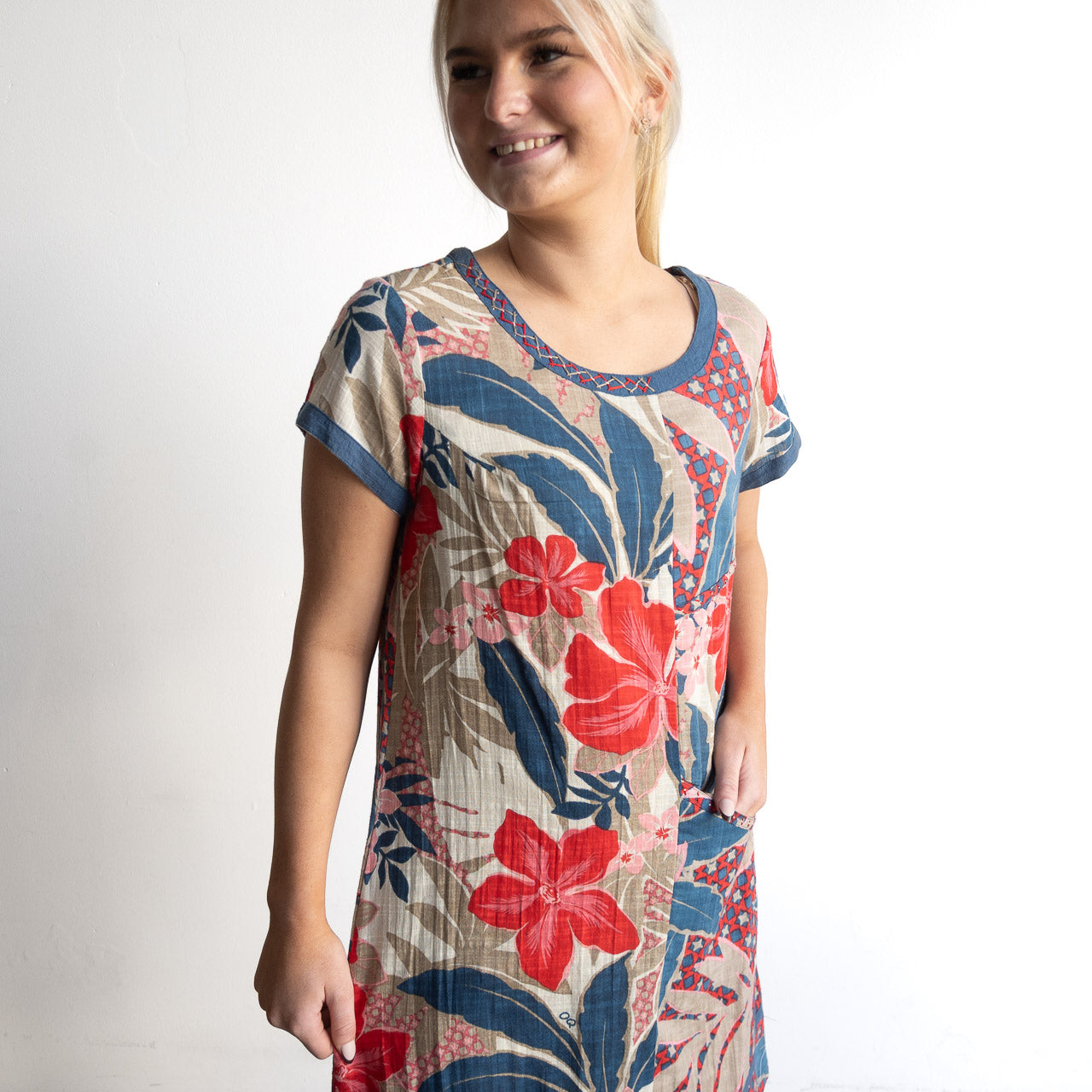 Orientique Shift Dress - Cavailon - 40269