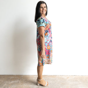 Orientique Shift Dress - Ikebana - 20140