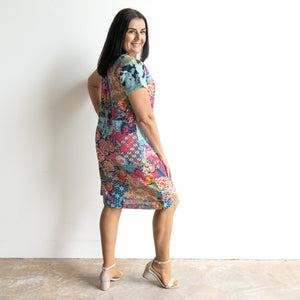 Orientique Shift Dress - Ikebana - 20140