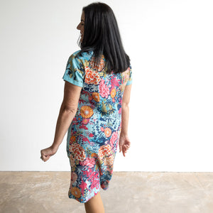 Orientique Shift Dress - Ikebana - 20140