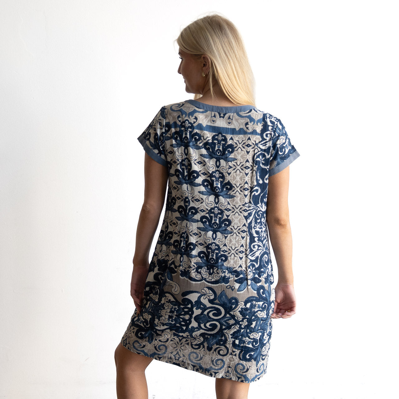Orientique Shift Dress - Monaco - 21856