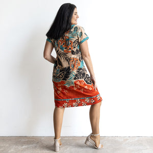Orientique Shift Dress - Saventa - 71587