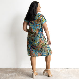 Orientique Shift Dress - Tayrona - 61753