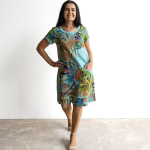Orientique Shift Dress - Tayrona - 61753
