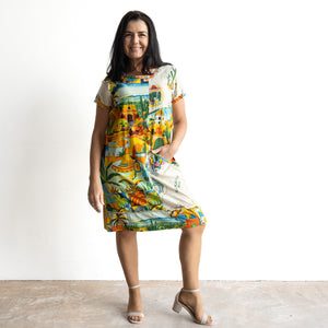 Orientique Shift Dress - Guatemala - 30171