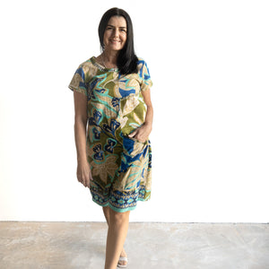 Orientique Shift Dress - Playa Brava - 81344