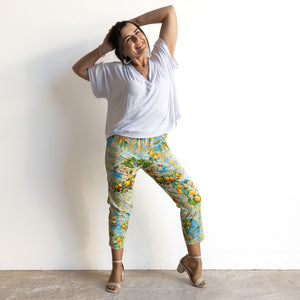 Orientique Stretch Capri Pant - Amalfi - 36019