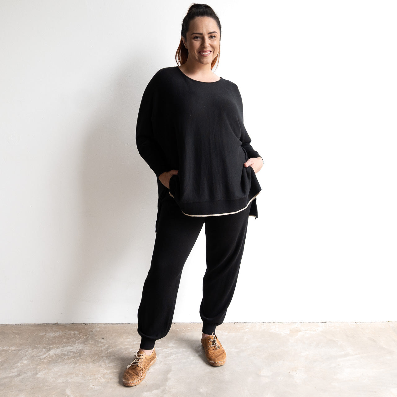 Organic Cotton Knit Jogger Pant by Orientique - 1343