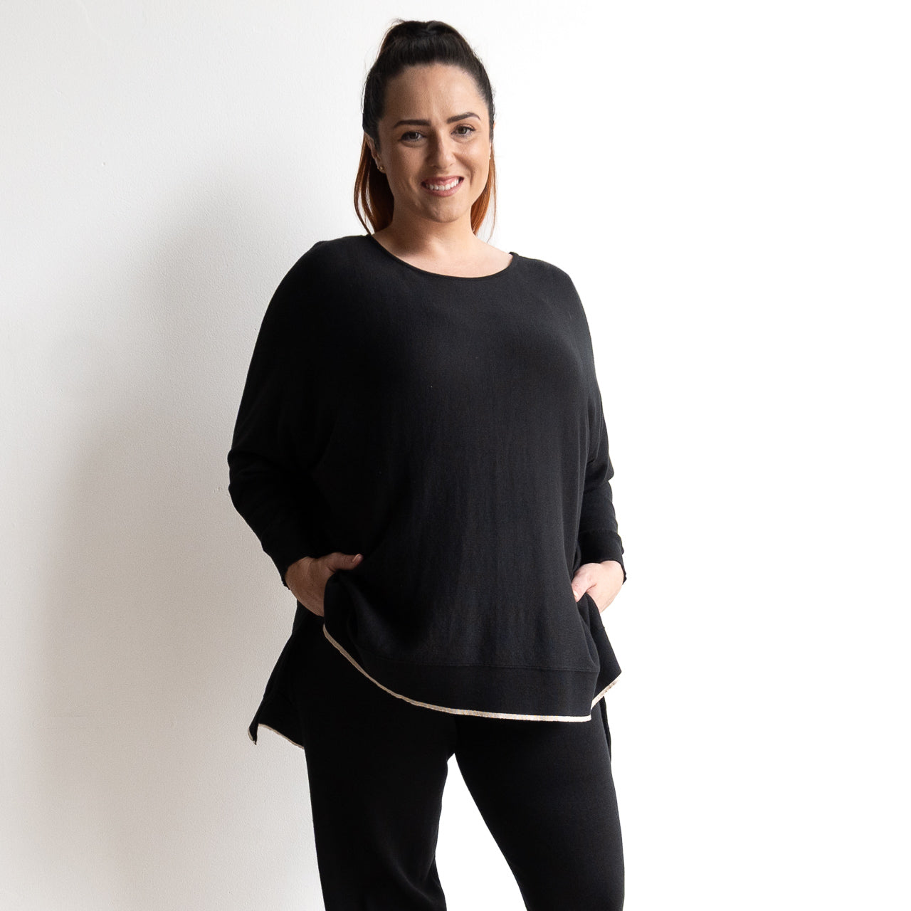 Oversized Cotton Knit Sweater by Orientique - 1326