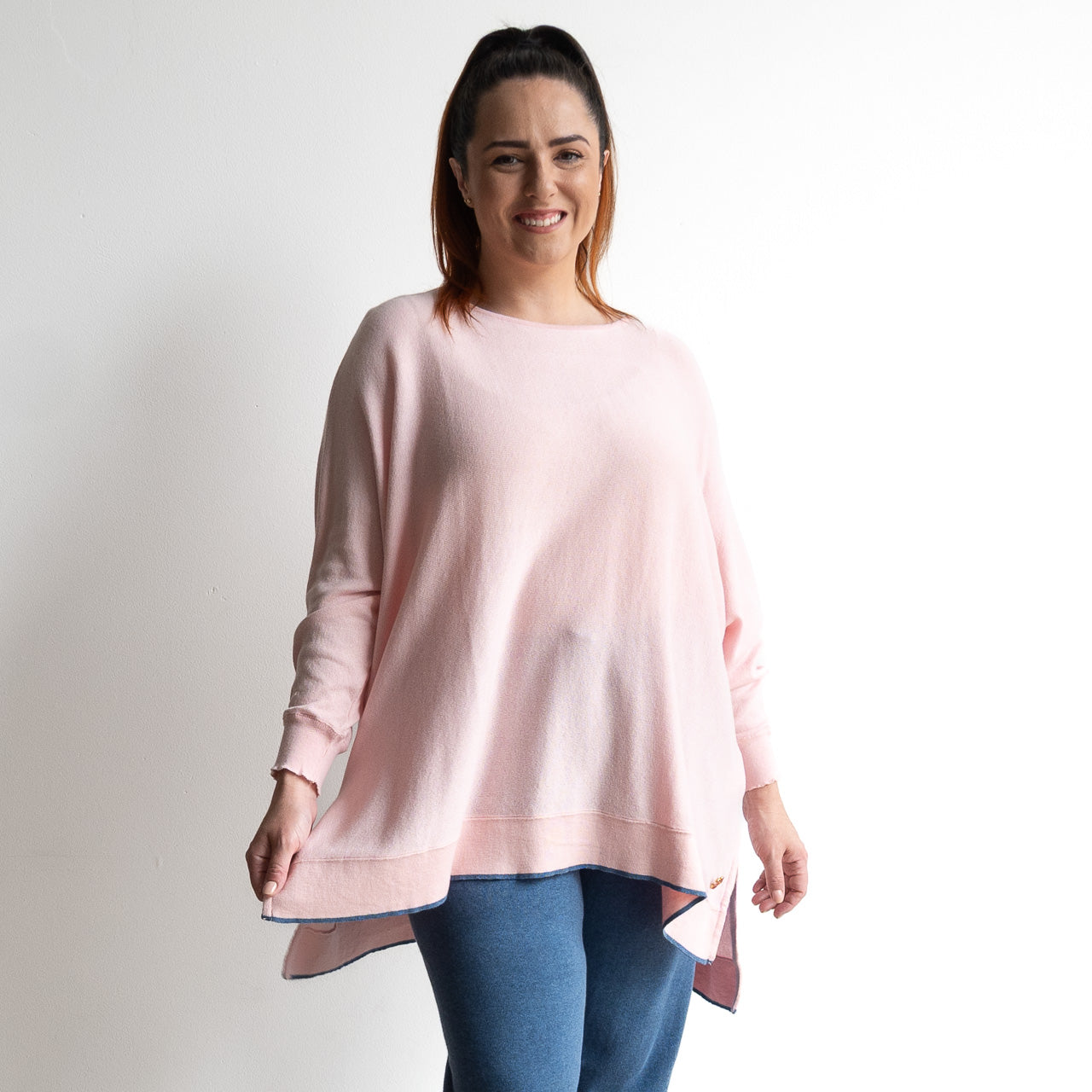 Oversized Cotton Knit Sweater by Orientique - 1326