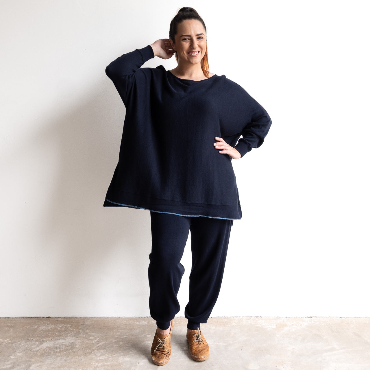 Oversized Cotton Knit Sweater by Orientique - 1326