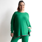 Oversized Cotton Knit Sweater by Orientique - 1326