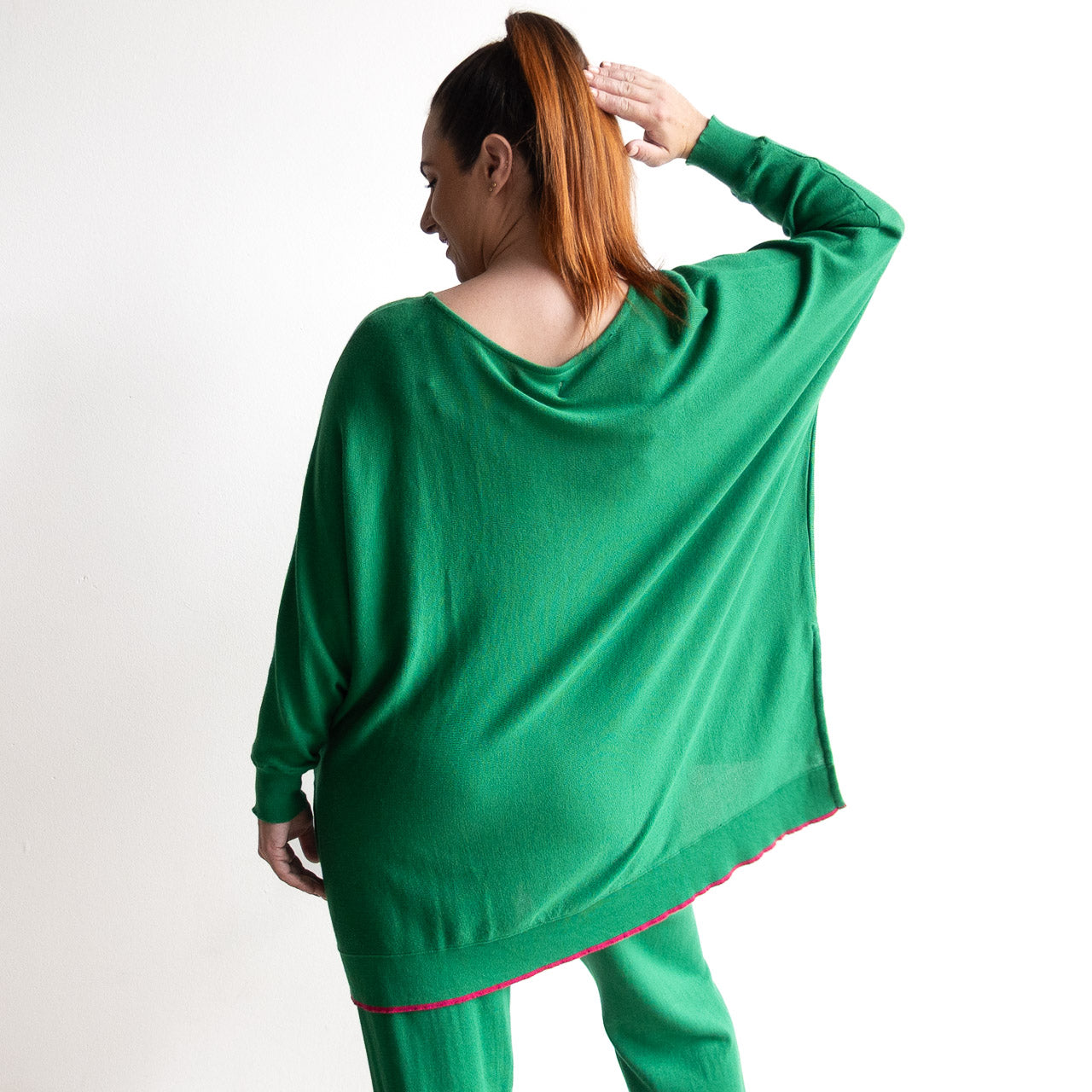 Oversized Cotton Knit Sweater by Orientique - 1326