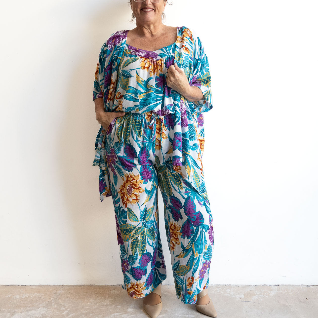 Zen Drawstring Lounge Pant - Paradise