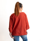 Petal Sleeve Blouse by KOBOMO Cotton Classics