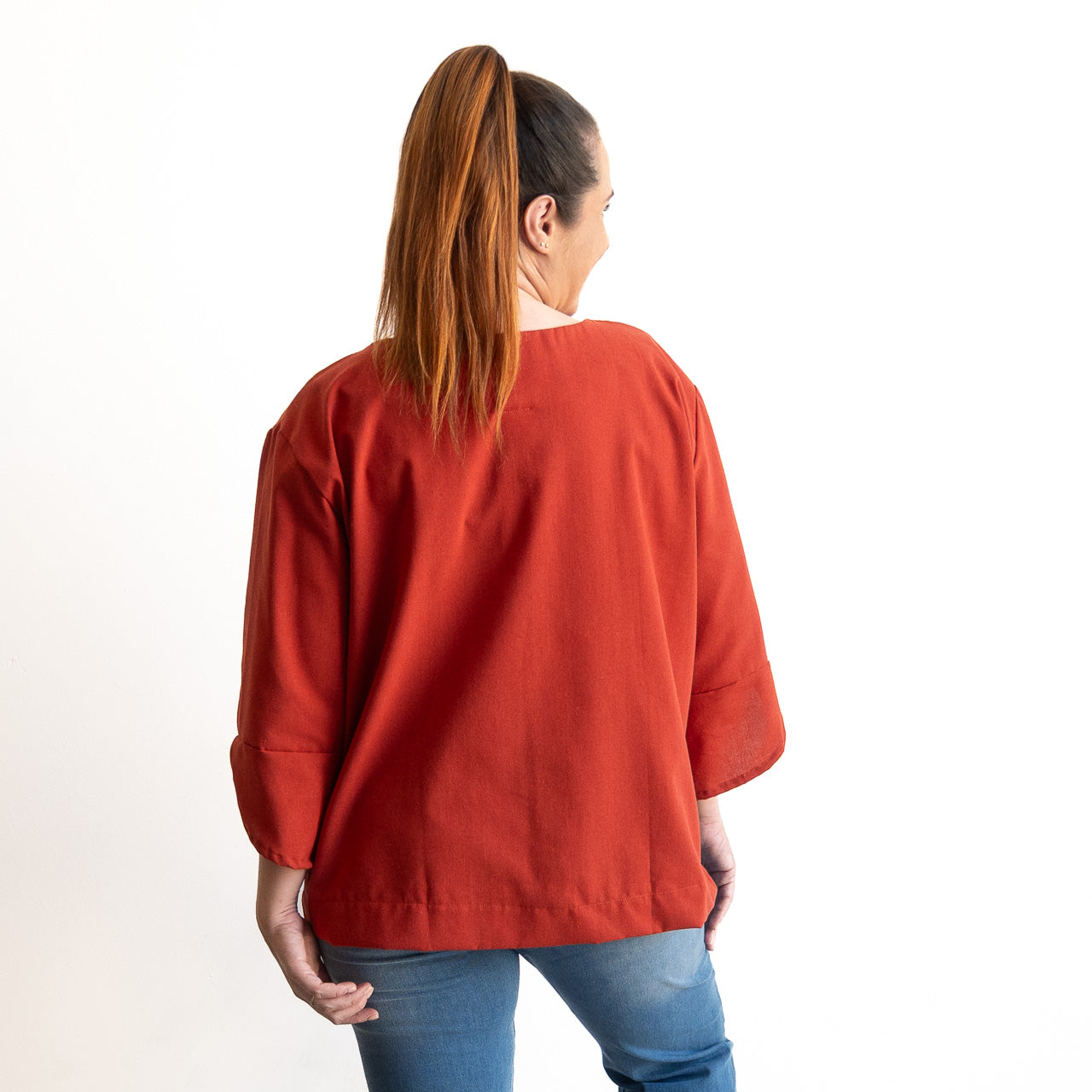 Petal Sleeve Blouse by KOBOMO Cotton Classics