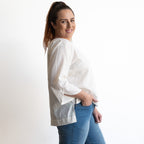 Petal Sleeve Blouse by KOBOMO Cotton Classics