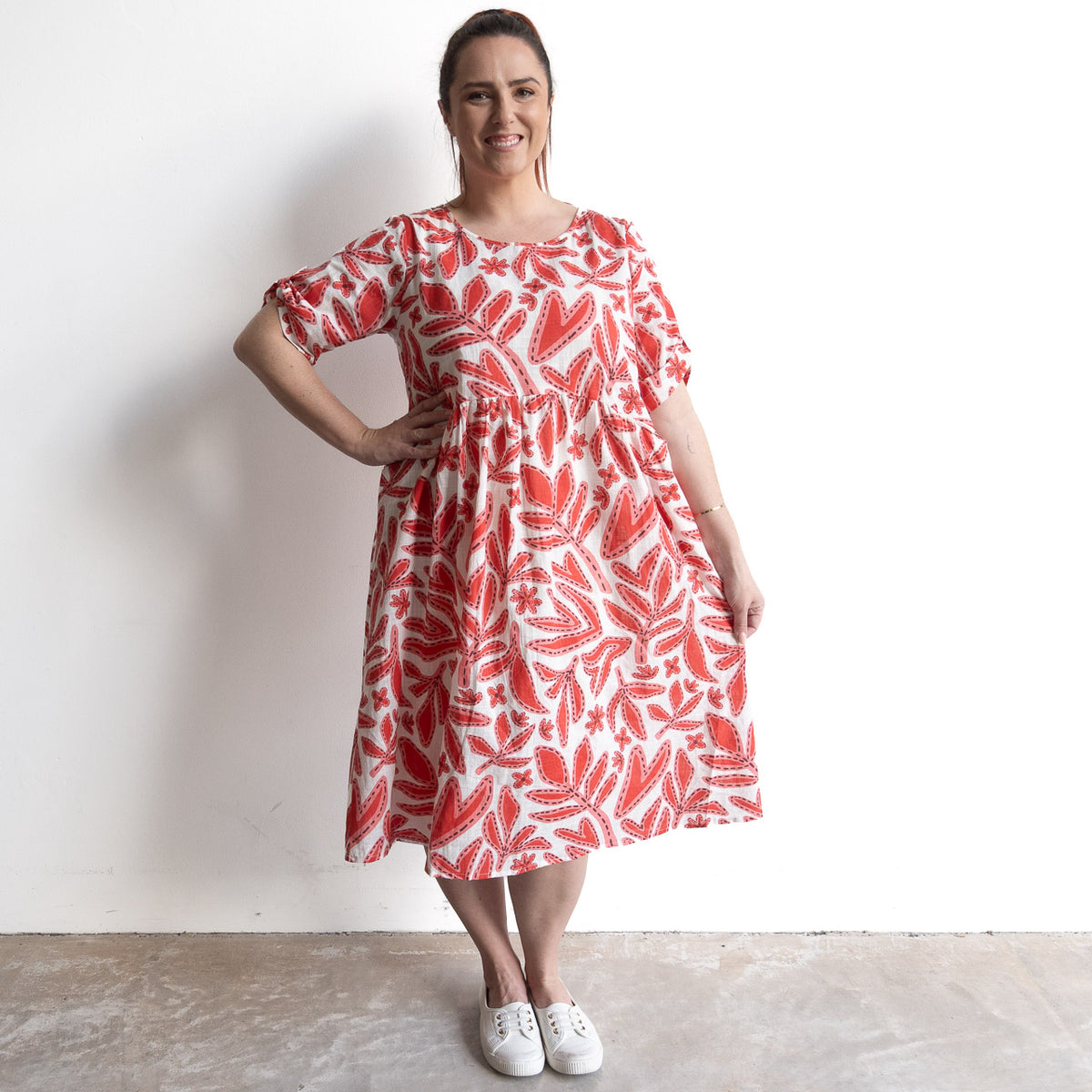 Picnic Perfect Smock Dress - Savannah Red