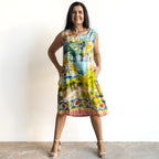 Pinafore Shift Dress by Orientique Australia - Amalfi - 30185