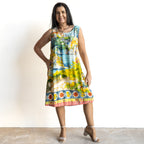 Pinafore Shift Dress by Orientique Australia - Amalfi - 30185