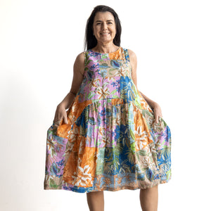 Pinafore Smock Dress by Orientique Australia - Miramar - 81349